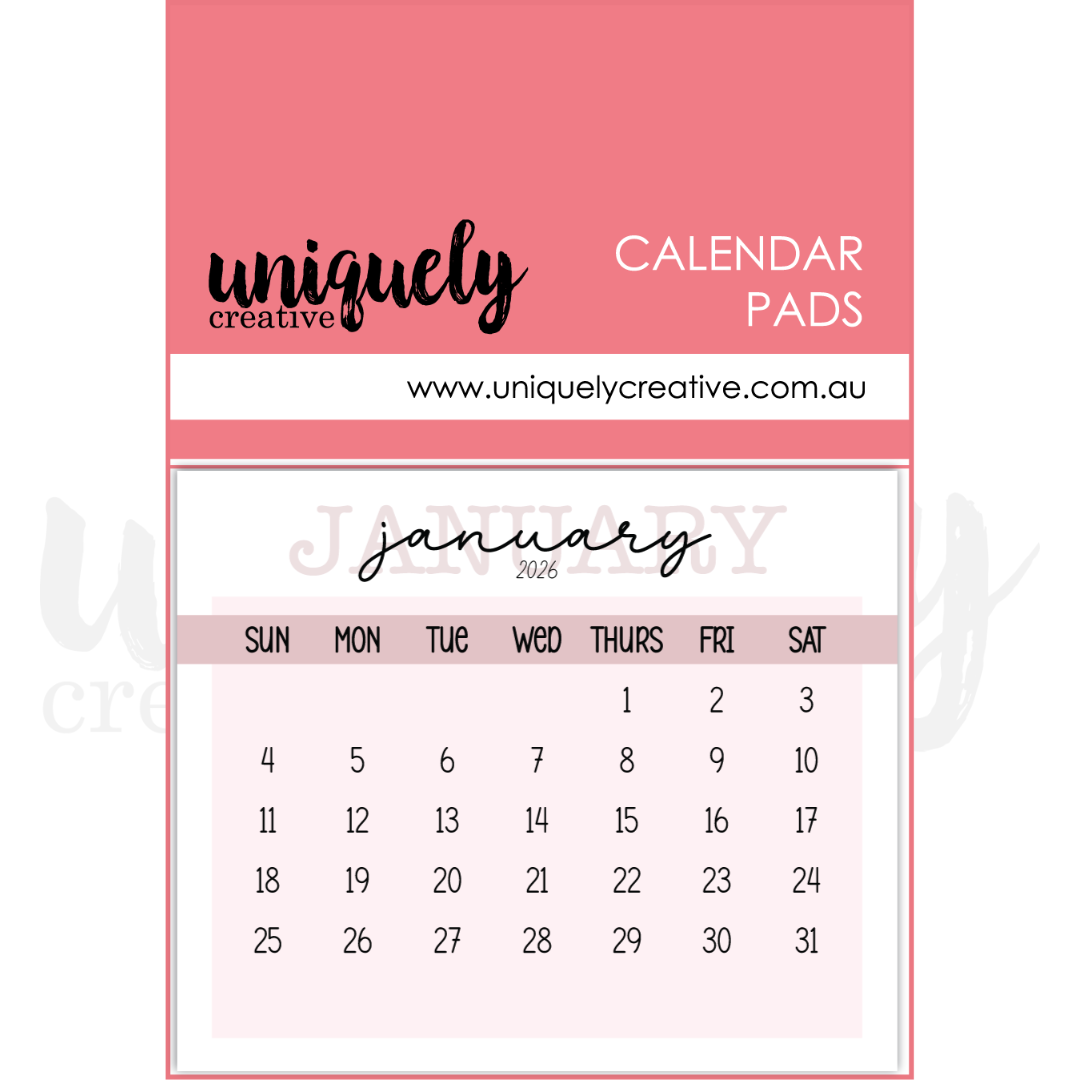 Uniquely Creative Calendar Pads 2026