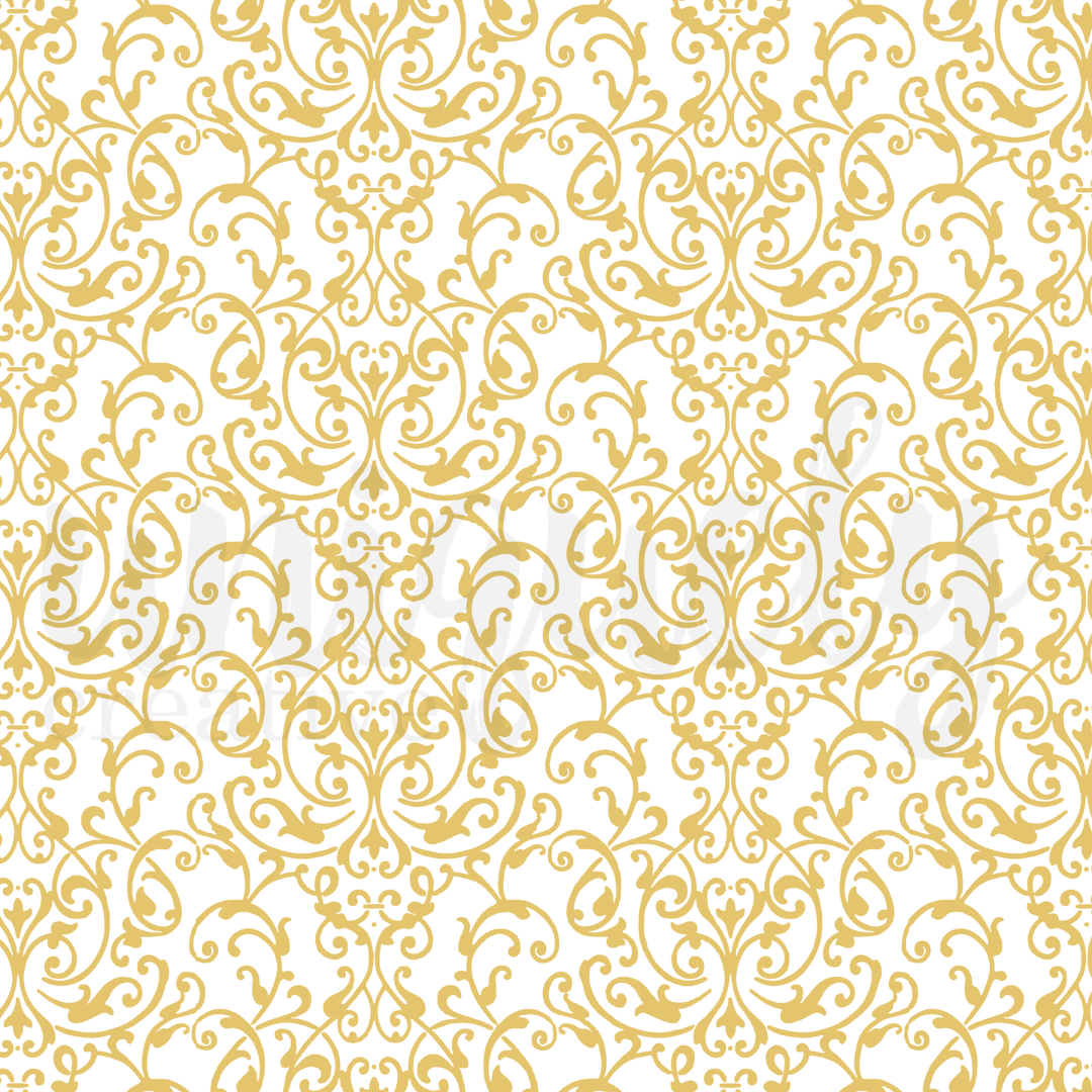 Uniquely Creative 12 x 12 Damask Foil Acetate