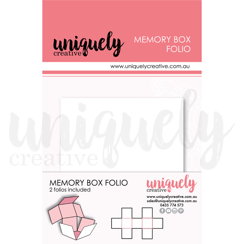 Uniquely Creative Memory Box Folio - White