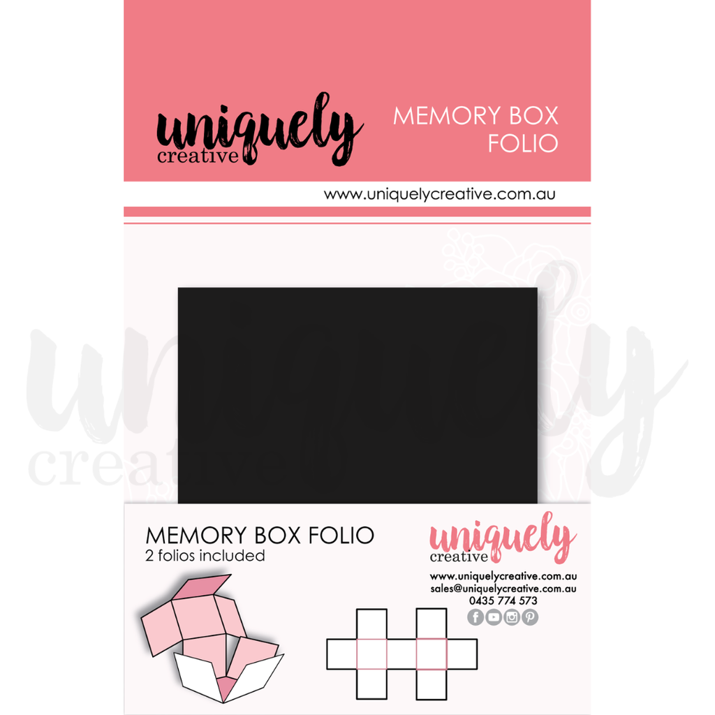 Uniquely Creative Memory Box Folio - Black
