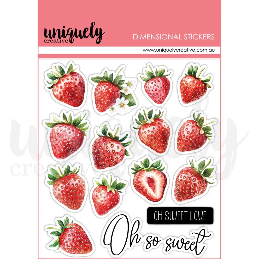 Uniquely Creative Oh So Lovely Dimensional Stickers