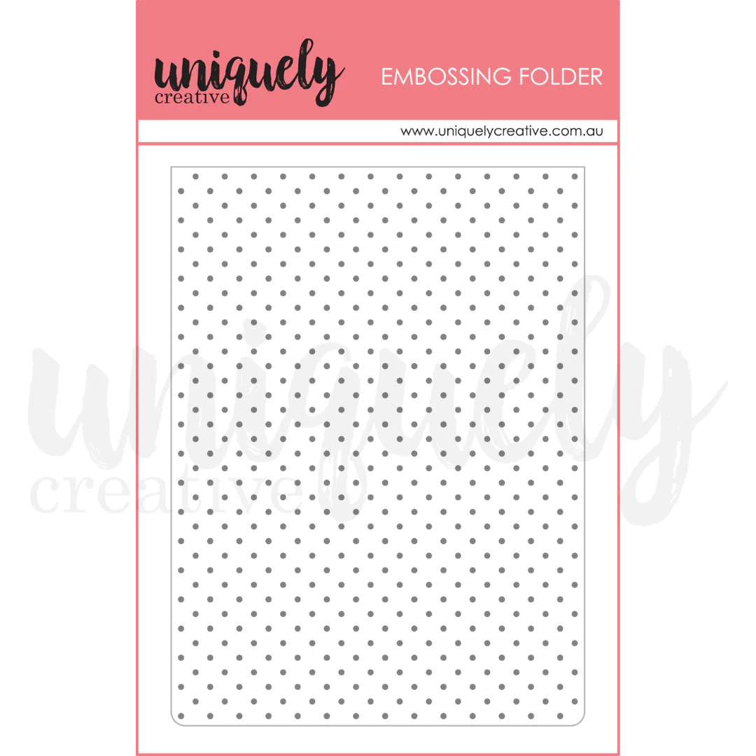 Uniquely Creative Embossing Folder Tiny Dots 10.5cm x 14.5cm