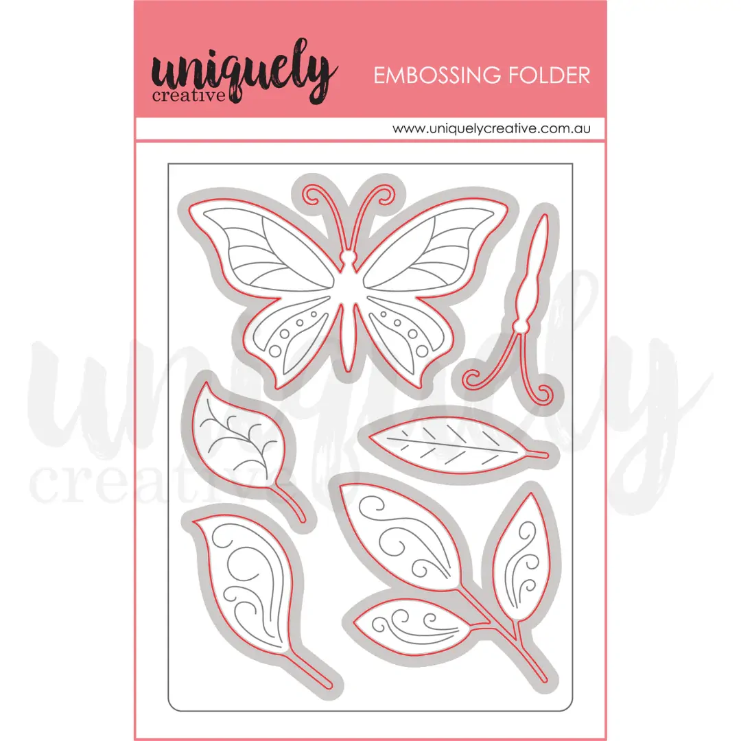 Uniquely Creative Cut & Embossing Folder Butterfly Breeze