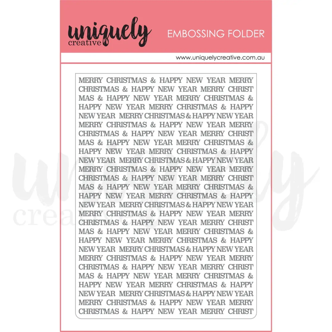 Uniquely Creative Cut & Embossing Folder Christmas