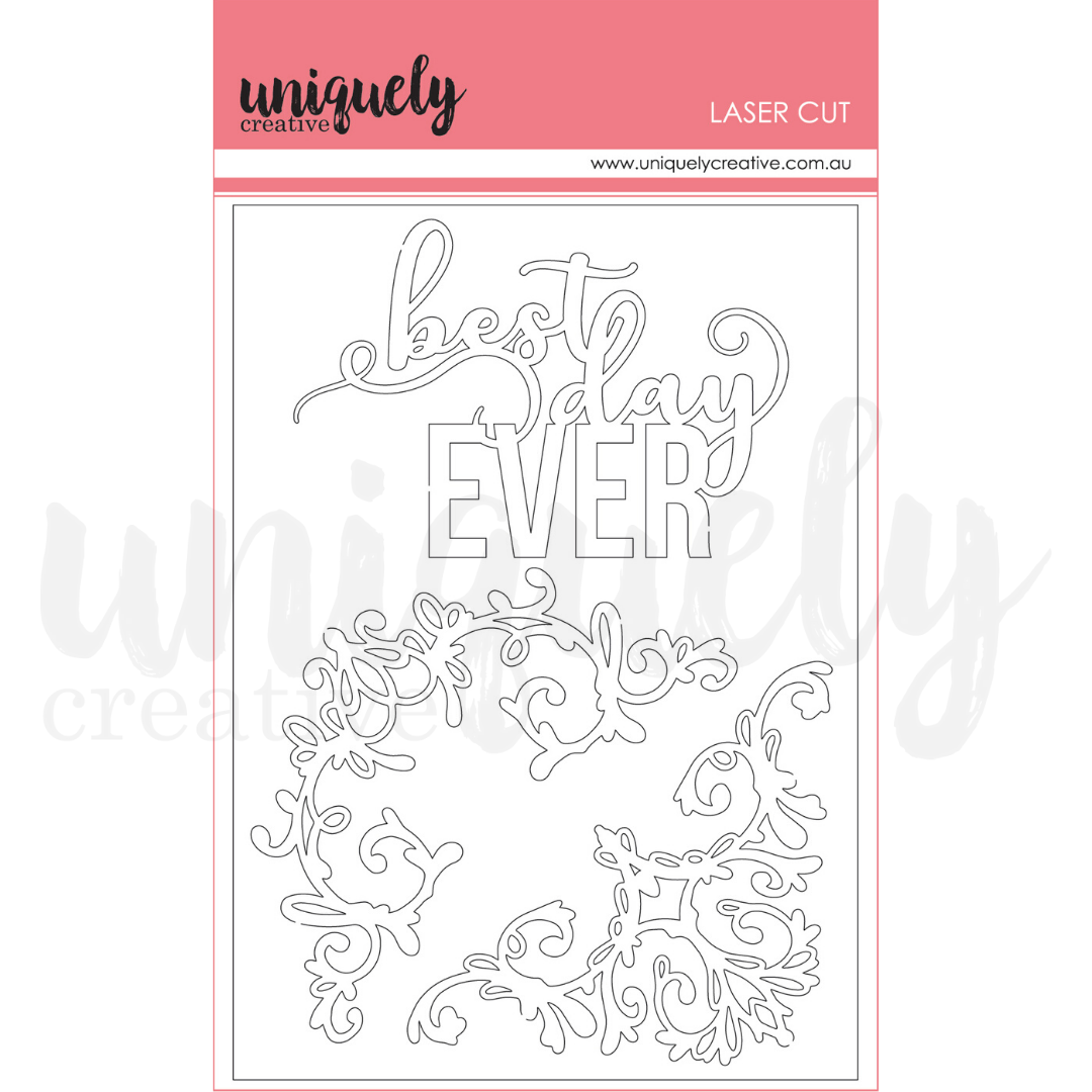 Uniquely Creative White Chipboard Laser Cut Serendipity