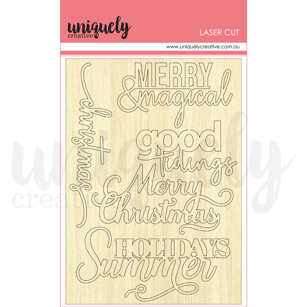 Uniquely Creative Merry & Magical Wooden Laser Cut