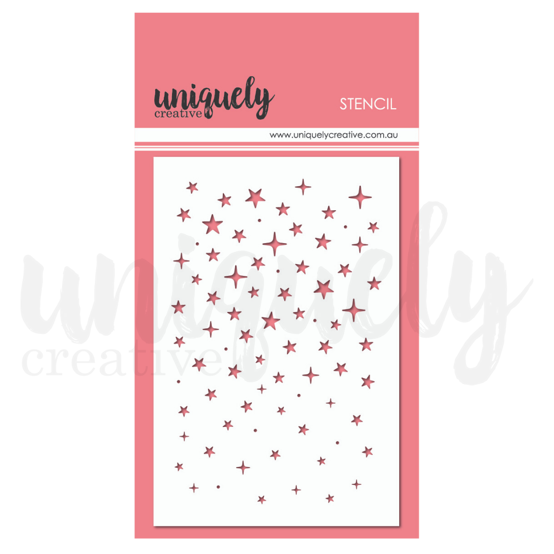Uniquely Creative Twinkly Stars Stencil