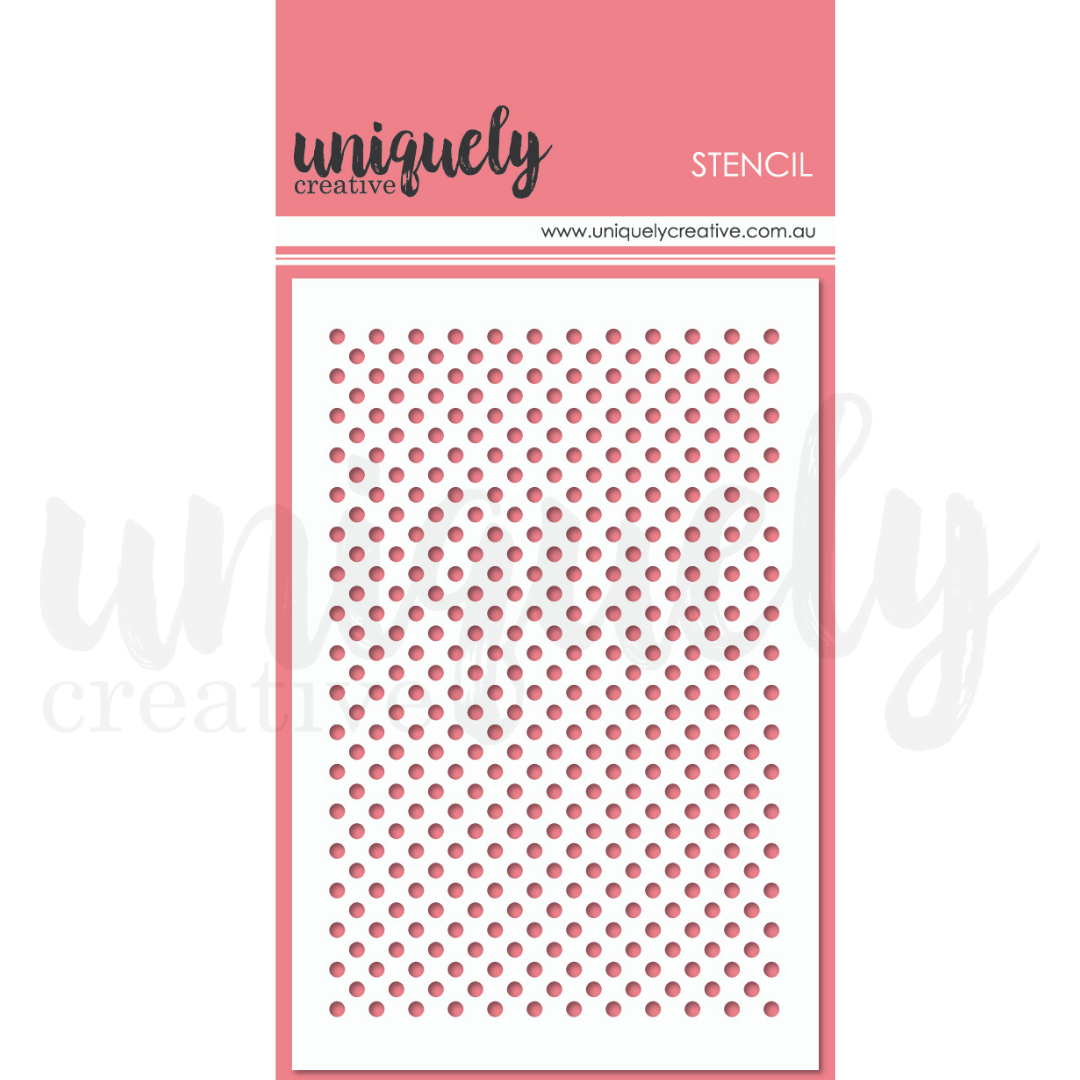 Uniquely Creative Tiny Dots Stencil