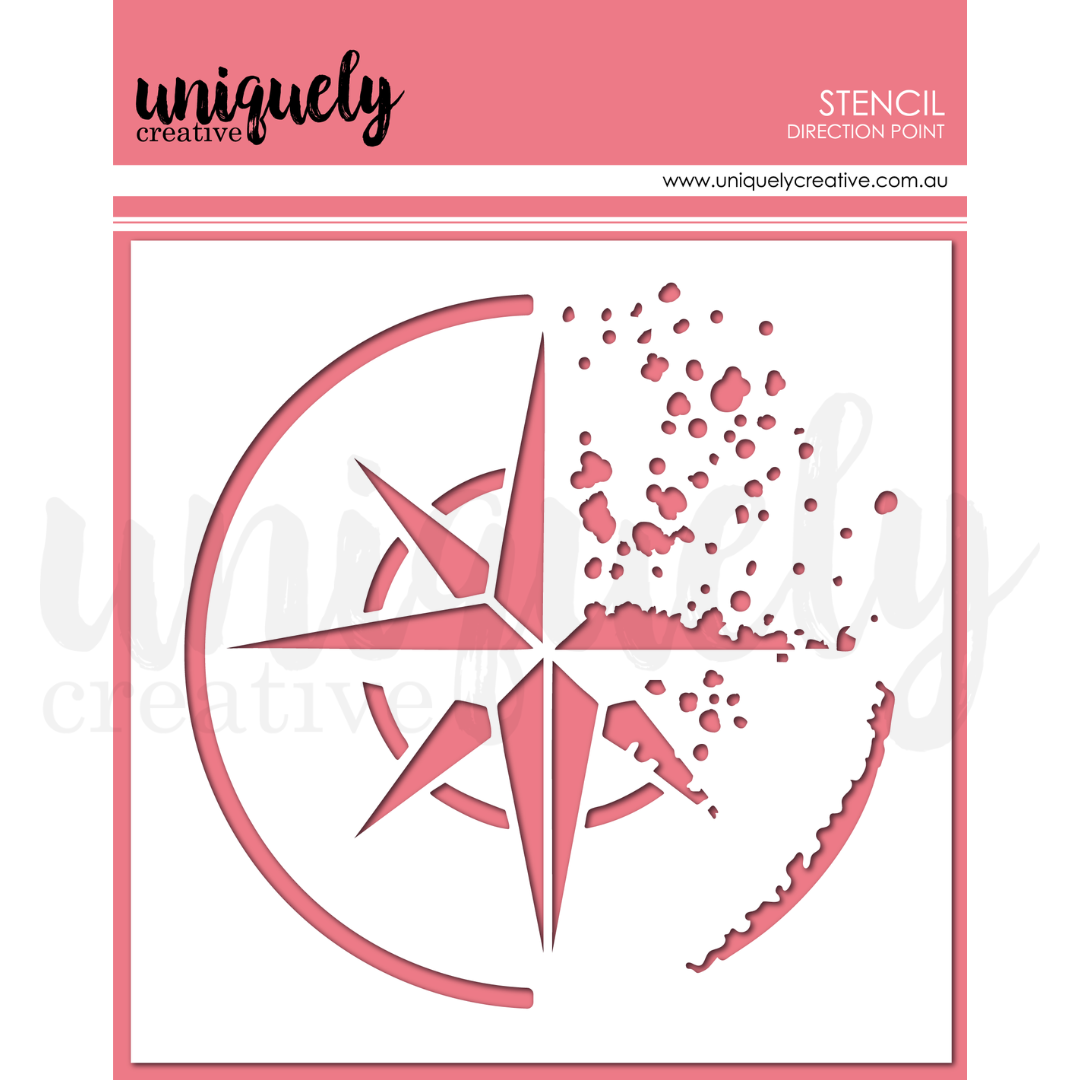 Uniquely Creative Direction Point Stencil