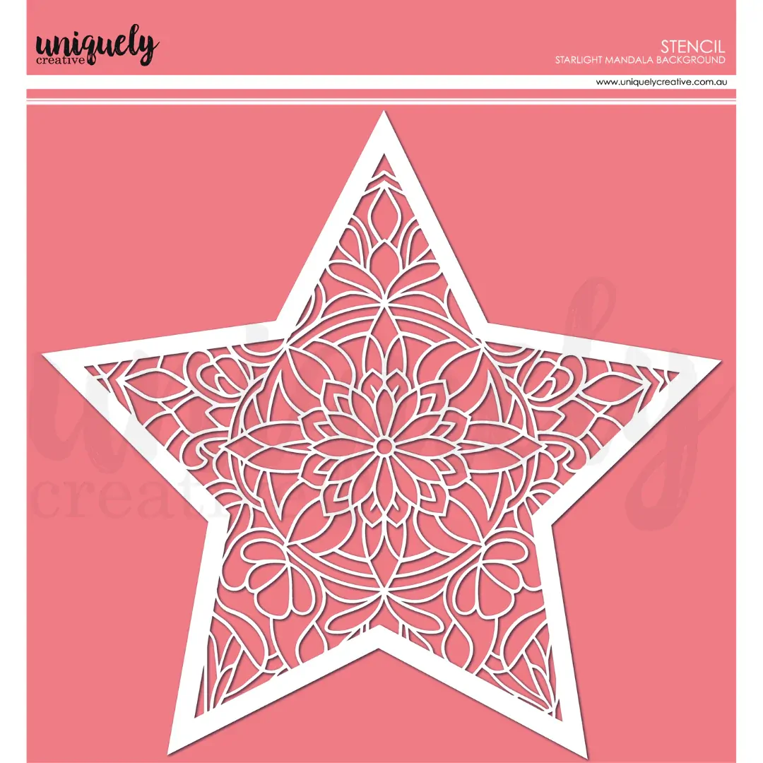 Uniquely Creative Starlight Mandala Stencil