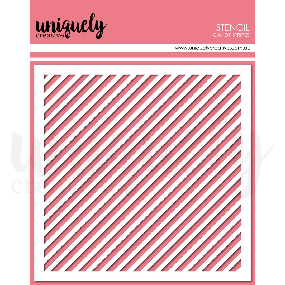 Uniquely Creative Candy Stripes Stencil