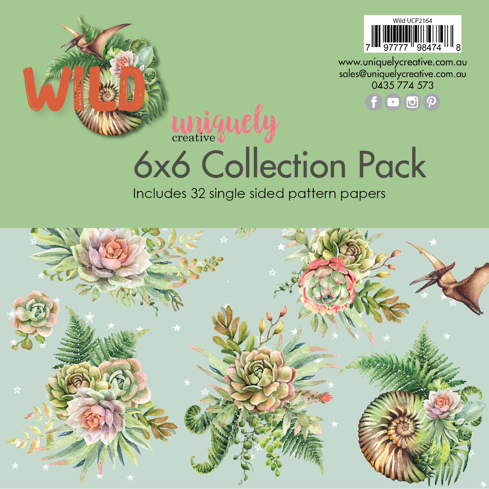 Craft Consortium Double-Sided Paper Pad 6X6 40/Pkg - Tropical Paradise