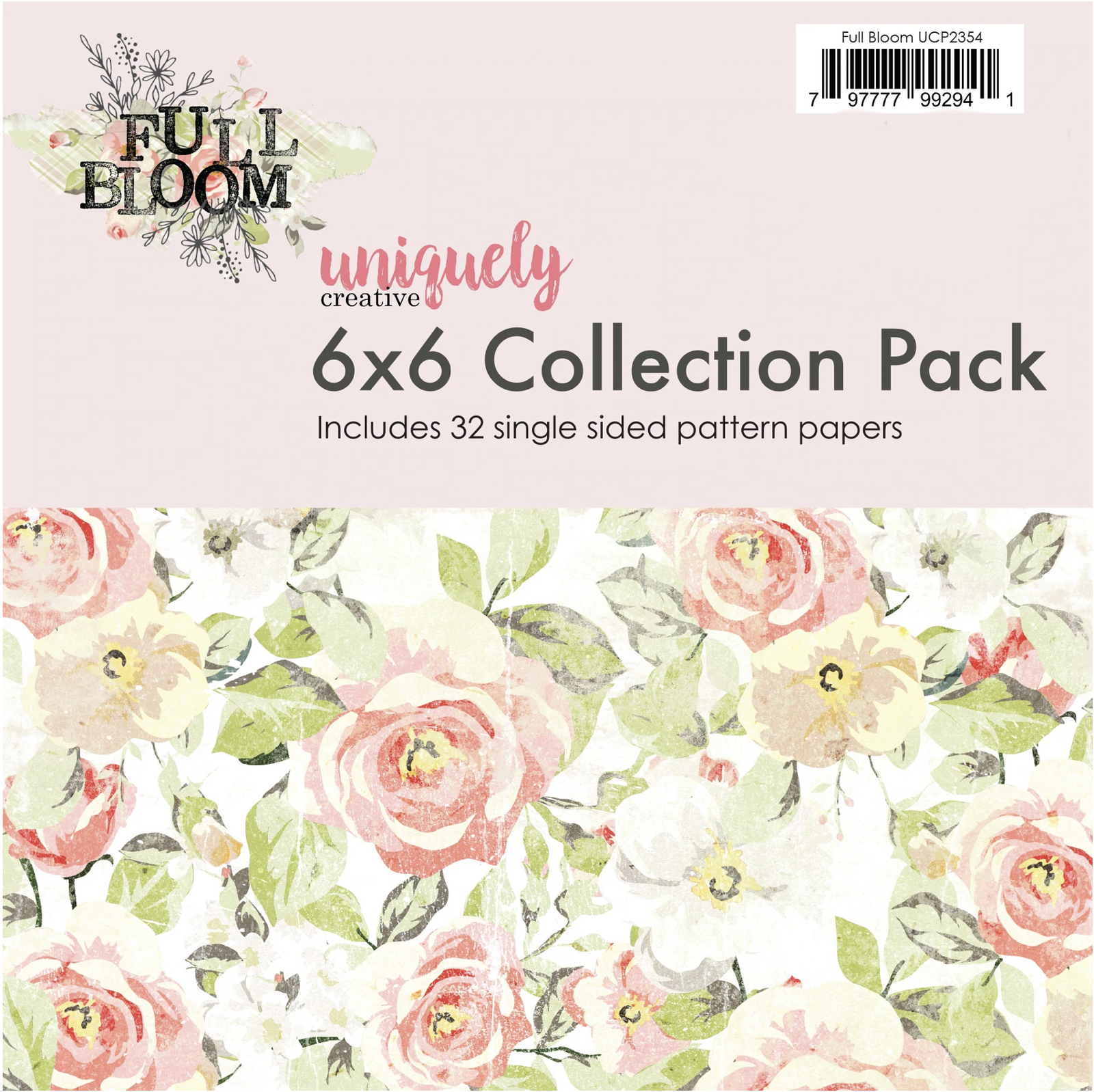 Uniquely Creative 210gsm Cardstock 6x6 Full Bloom