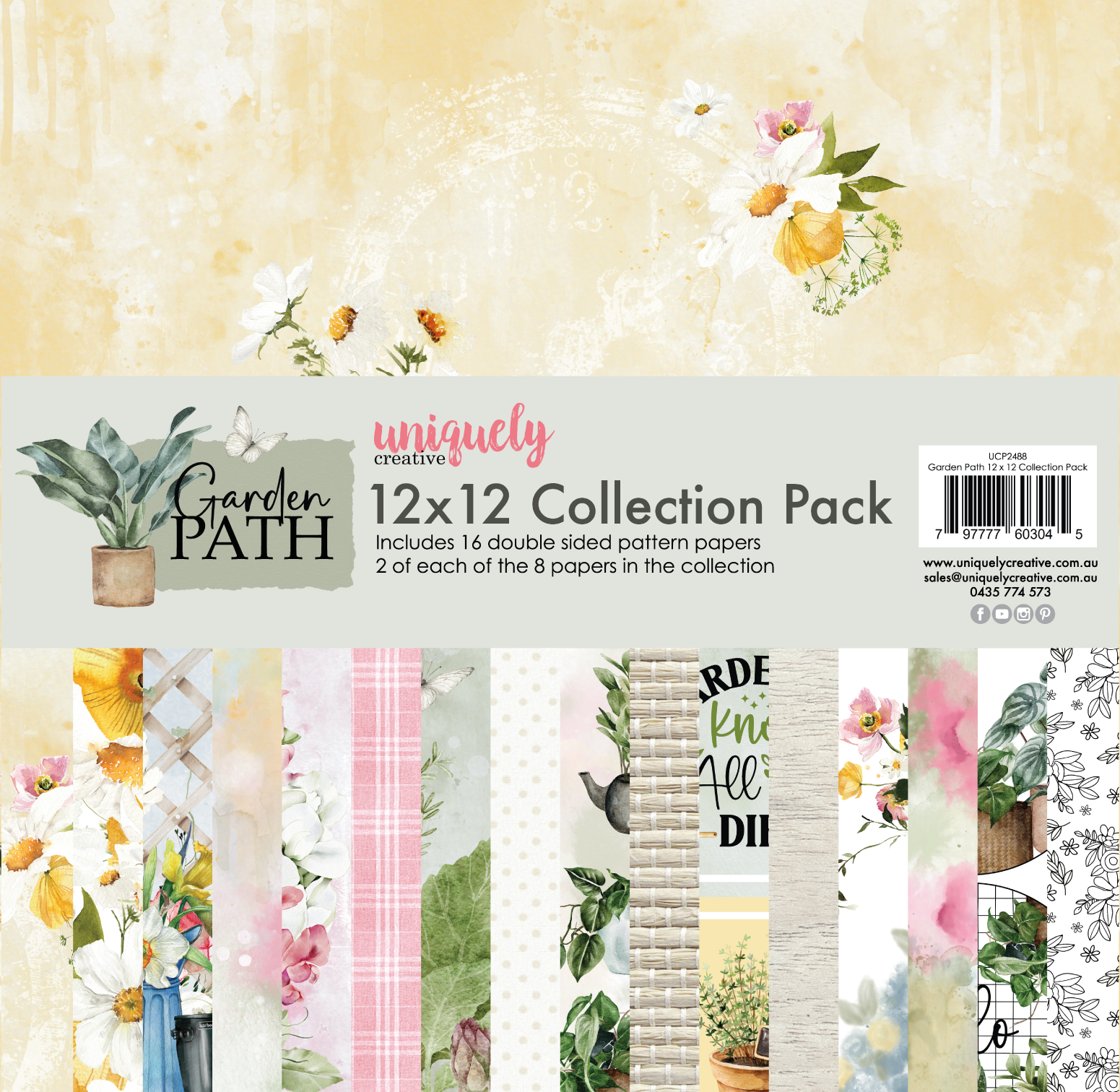 Uniquely Creative 12x12 Cardstock 210gsm Garden Path