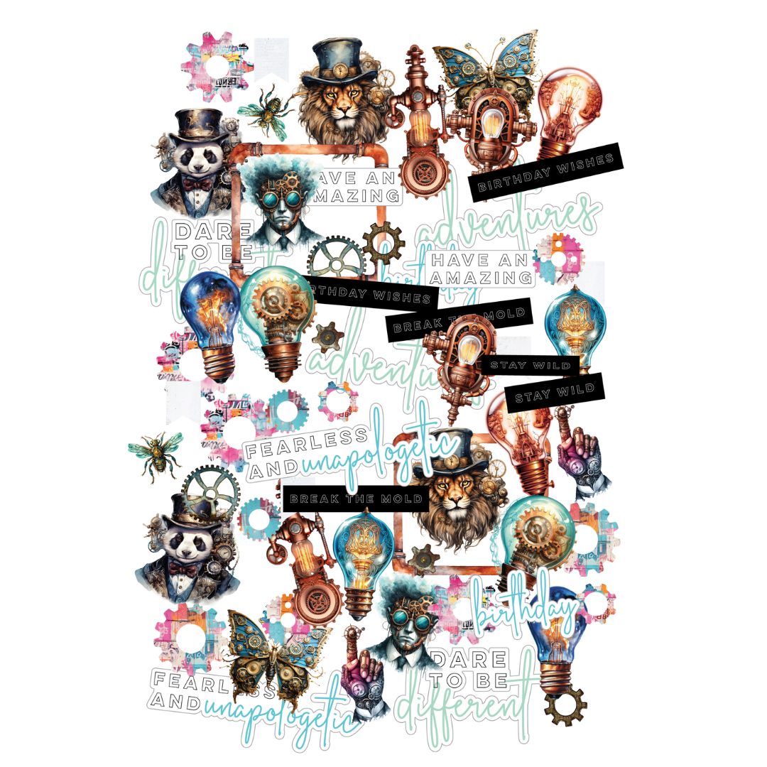 Uniquely Creative Die Cuts Steampunk Graffiti Creative Cuts