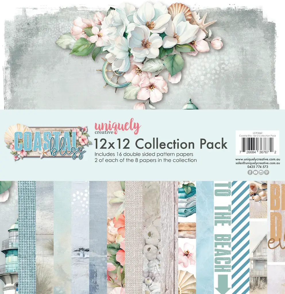 Uniquely Creative 12x12 Cardstock 210gsm Coastal Bliss