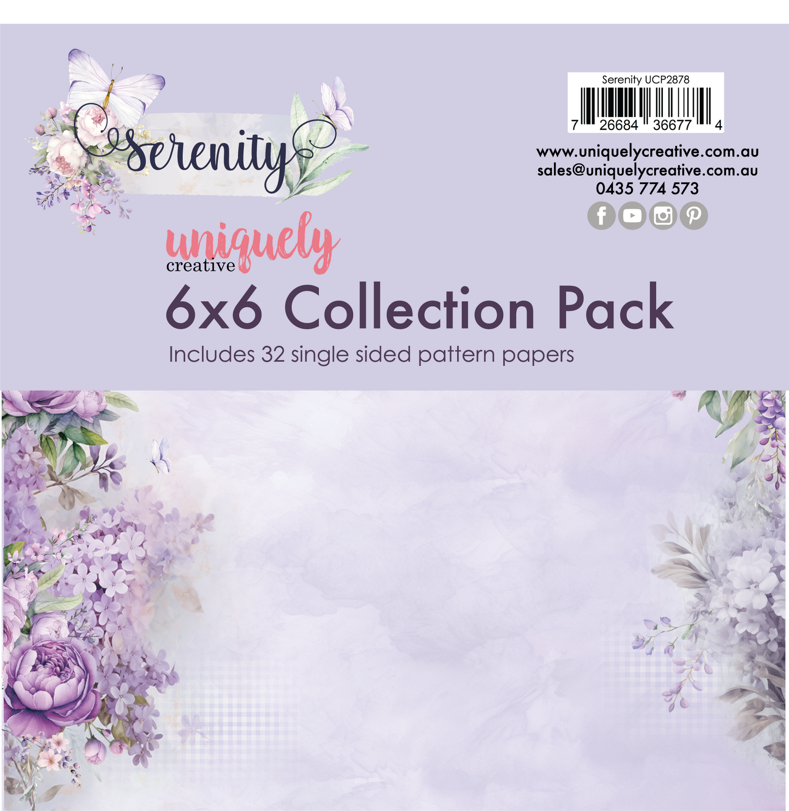 Uniquely Creative 6x6 Cardstock 210gsm Serenity