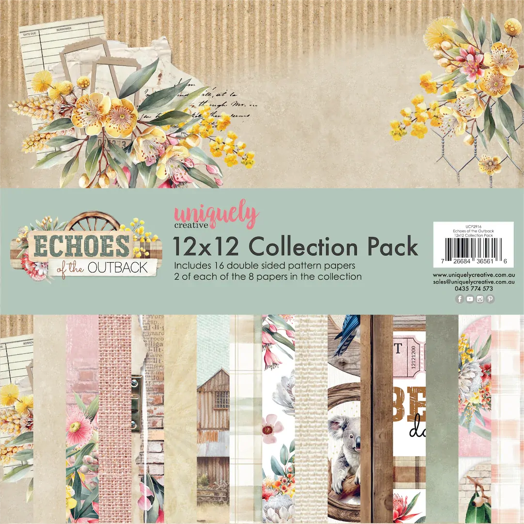 Uniquely Creative 12x12 Cardstock 210gsm Echoes of the Outback