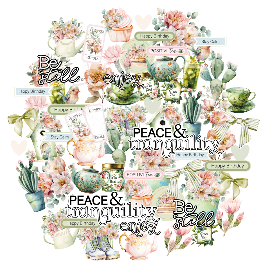 Uniquely Creative Die Cuts Tea & Tranquility Creative Cuts