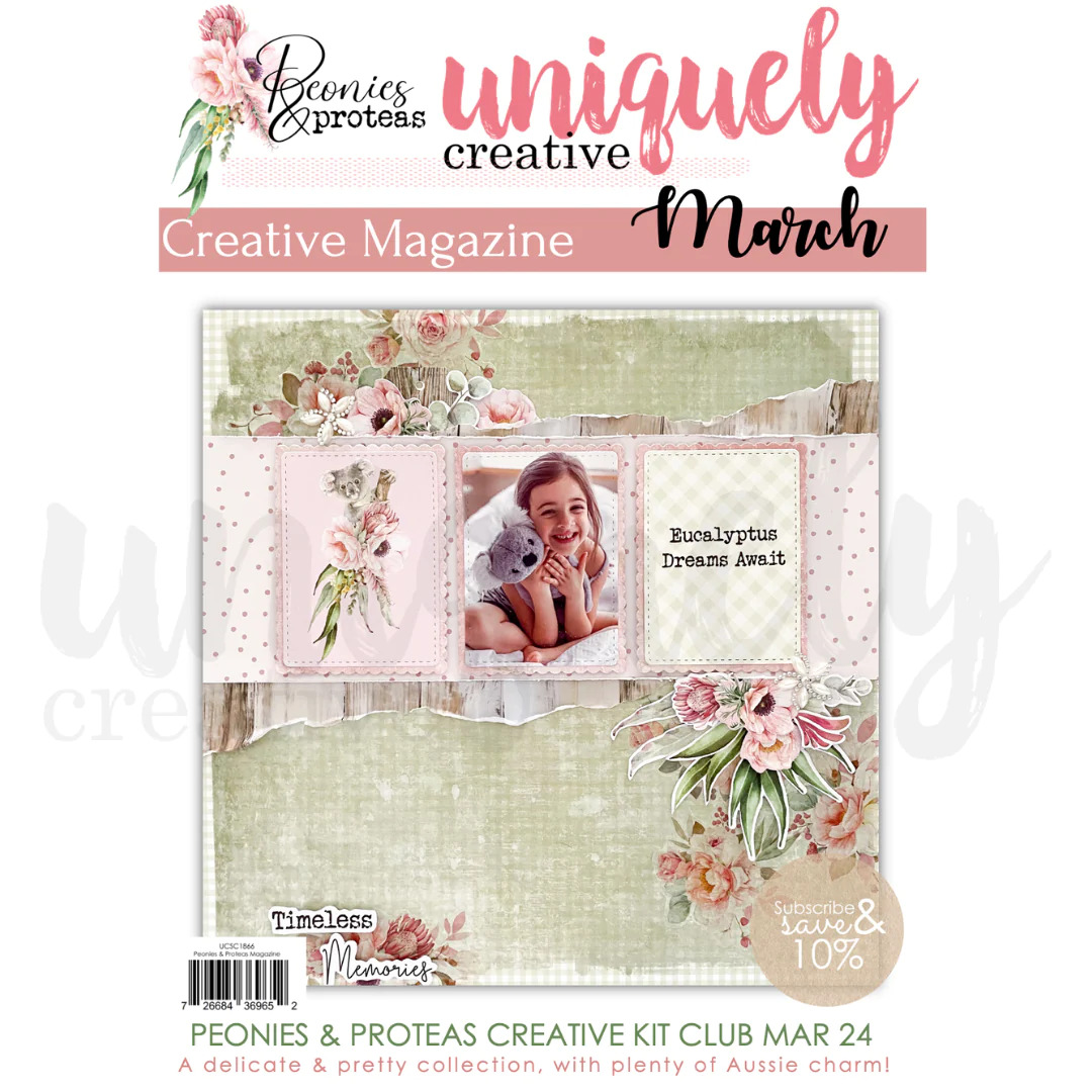 Uniquely Creative Mag March 2024 Peonies & Proteas
