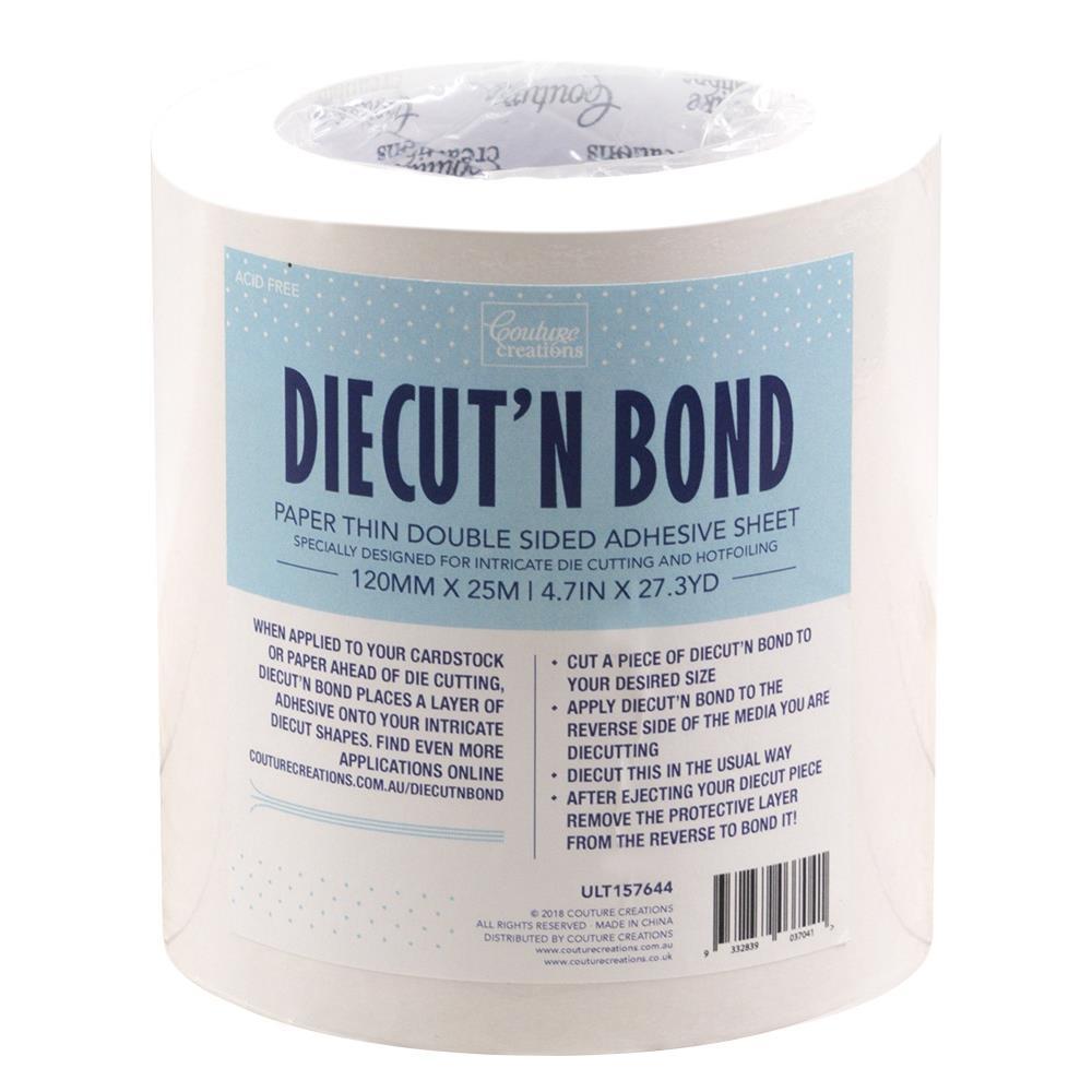Diecut n Bond Double-Sided Tape 25m x 12cm Roll 