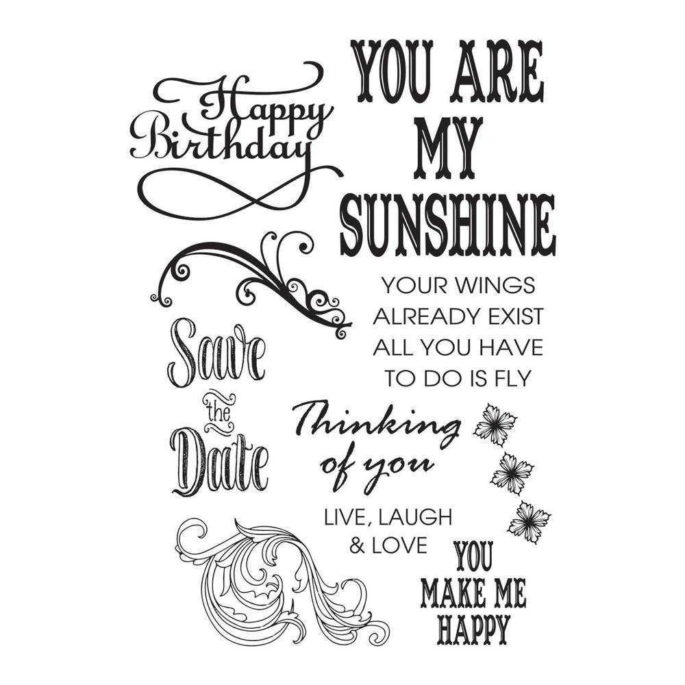 Ultimate Crafts Stamp Ooh La La - Sunshine Flourishes