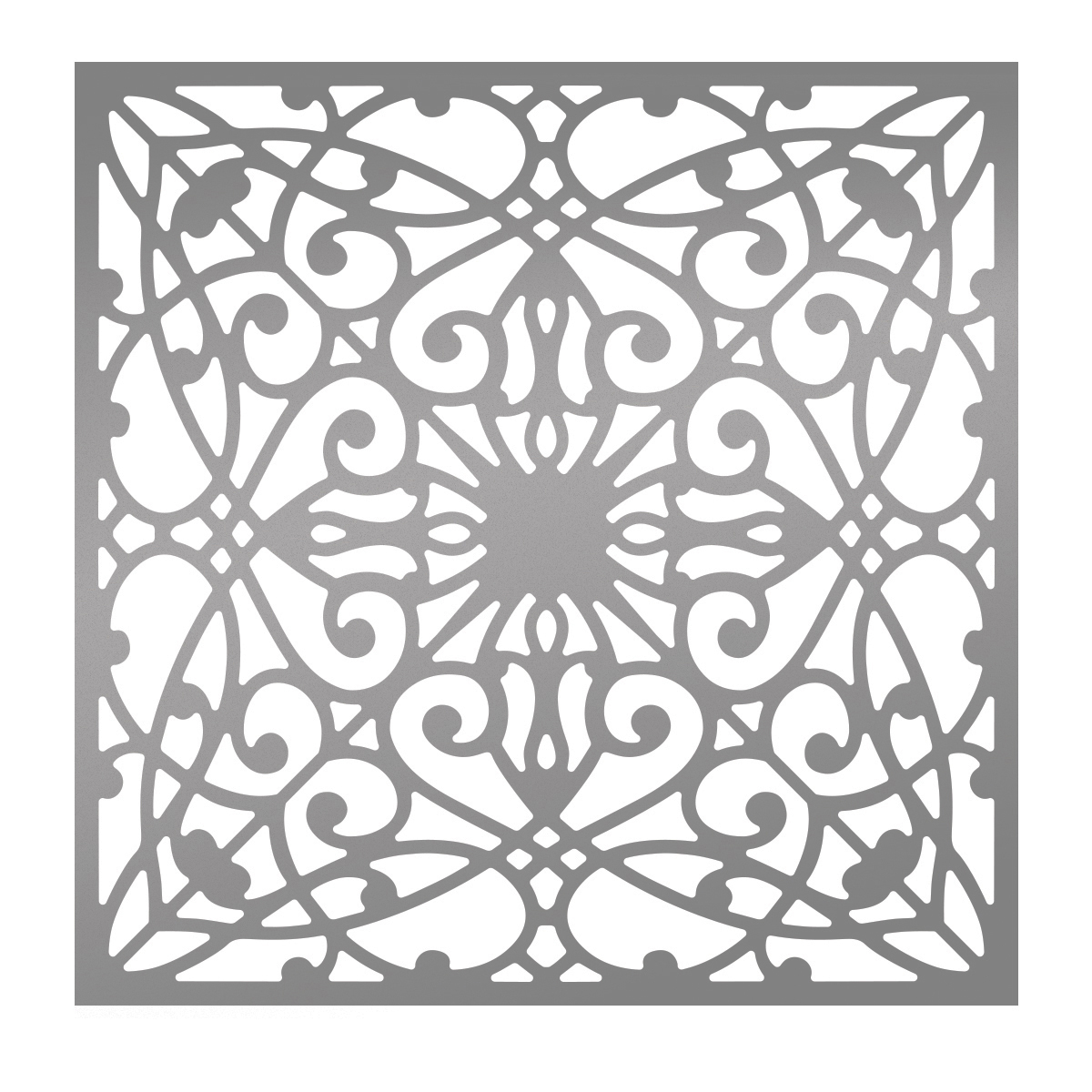 Ultimate Crafts Bohemian Bouquet Flourished Background 6x6 Stencil
