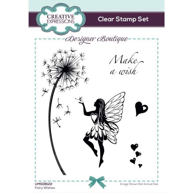 Creative Expressions Designer Boutique Fairy Wishes 4 in x 6 in Stamp Set UMSDB122