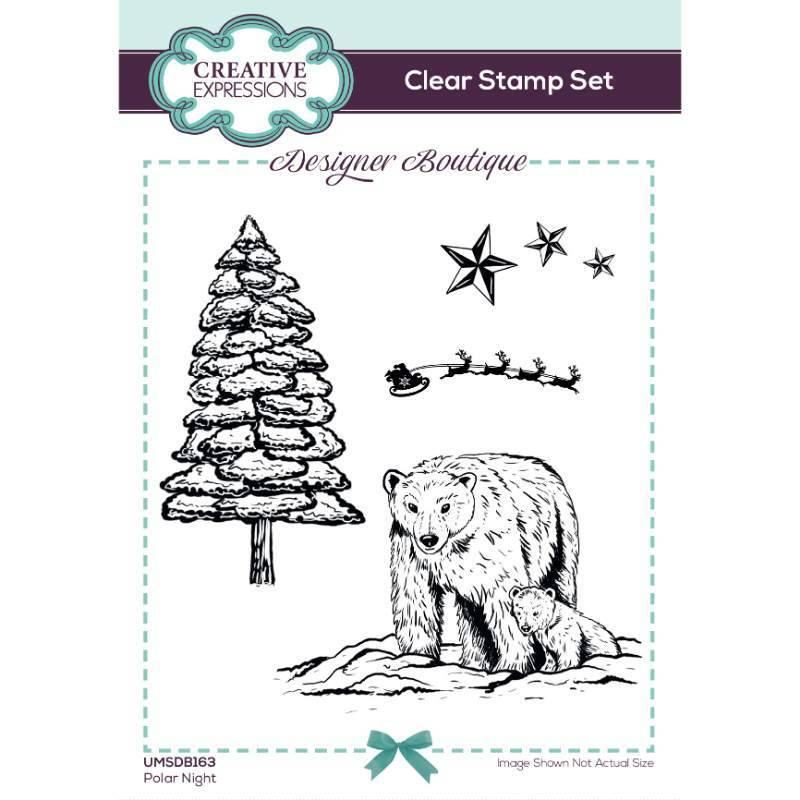 Creative Expressions Designer Boutique Polar Night 4 in x 6 in Stamp Set UMSDB163