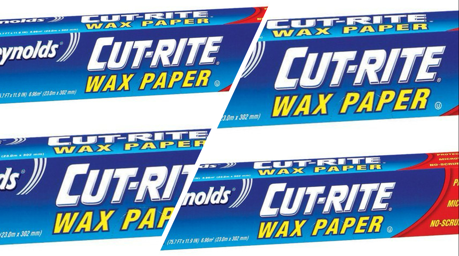 Reynolds Cut-Rite Wax Paper 23m - 4 Roll Bundle