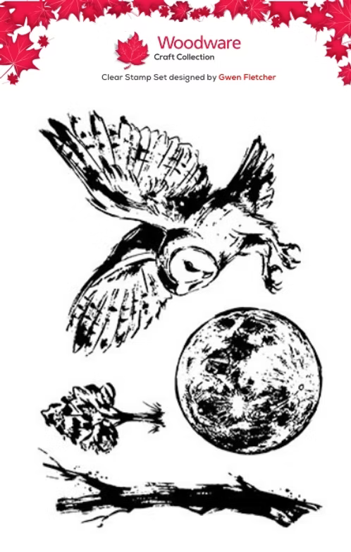 Woodware Moonlit Whispers A6 Clear Stamp Set By Gwen Fletcher