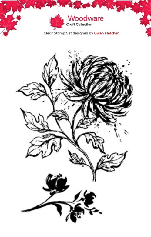 Woodware Autumn's Crown A6 Clear Stamp Set By Gwen Fletcher