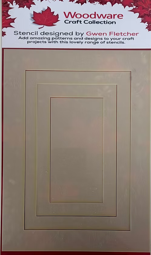 Woodware Rectangle Frames Stencil Set By Gwen Fletcher