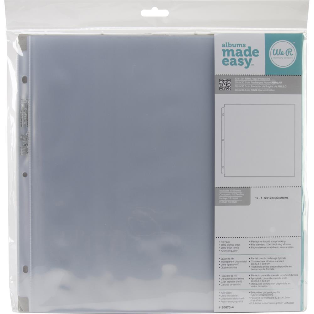 12x12 Album Refills Full Page 10 Pack We R Memory Keepers 