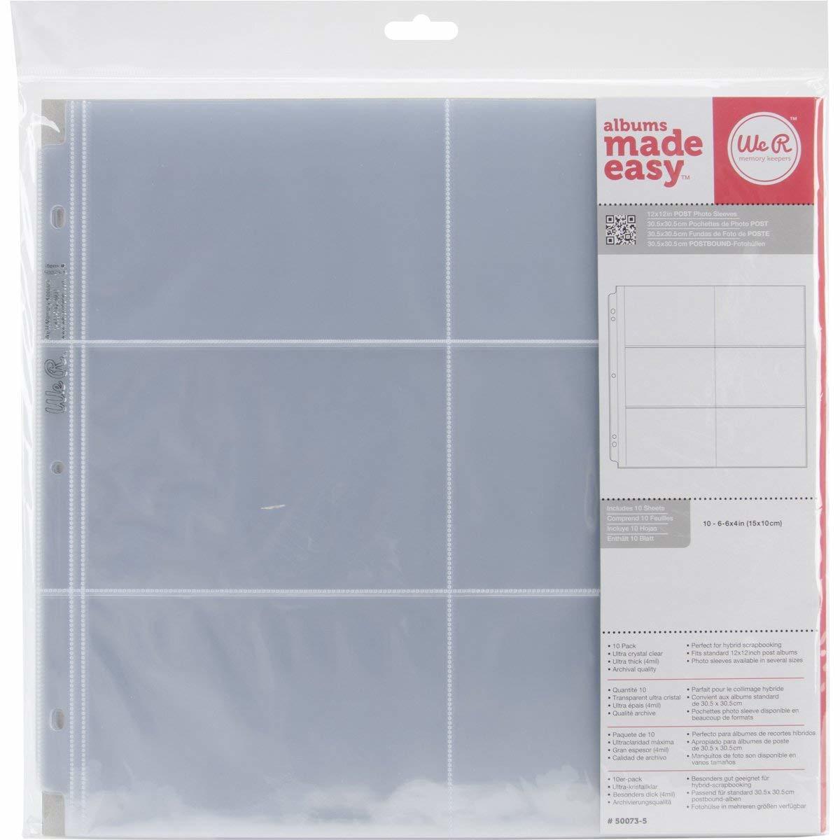 12x12 Album Refills (6) 4 X6 Landscape 10pk  Post Bound