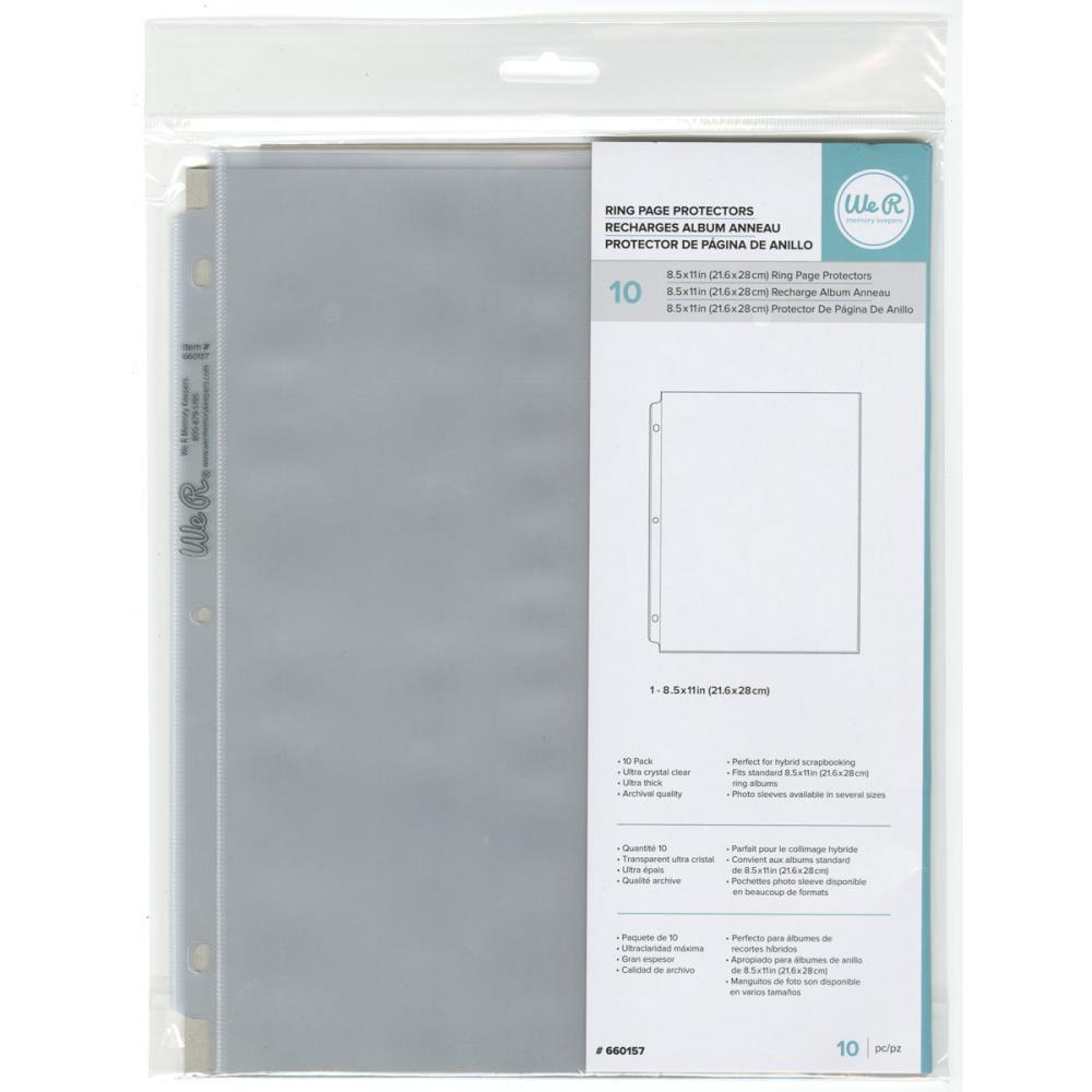 8.5x11 Inch Album Refills Photo Sleeve 10 Pack We R Memory Keepers 