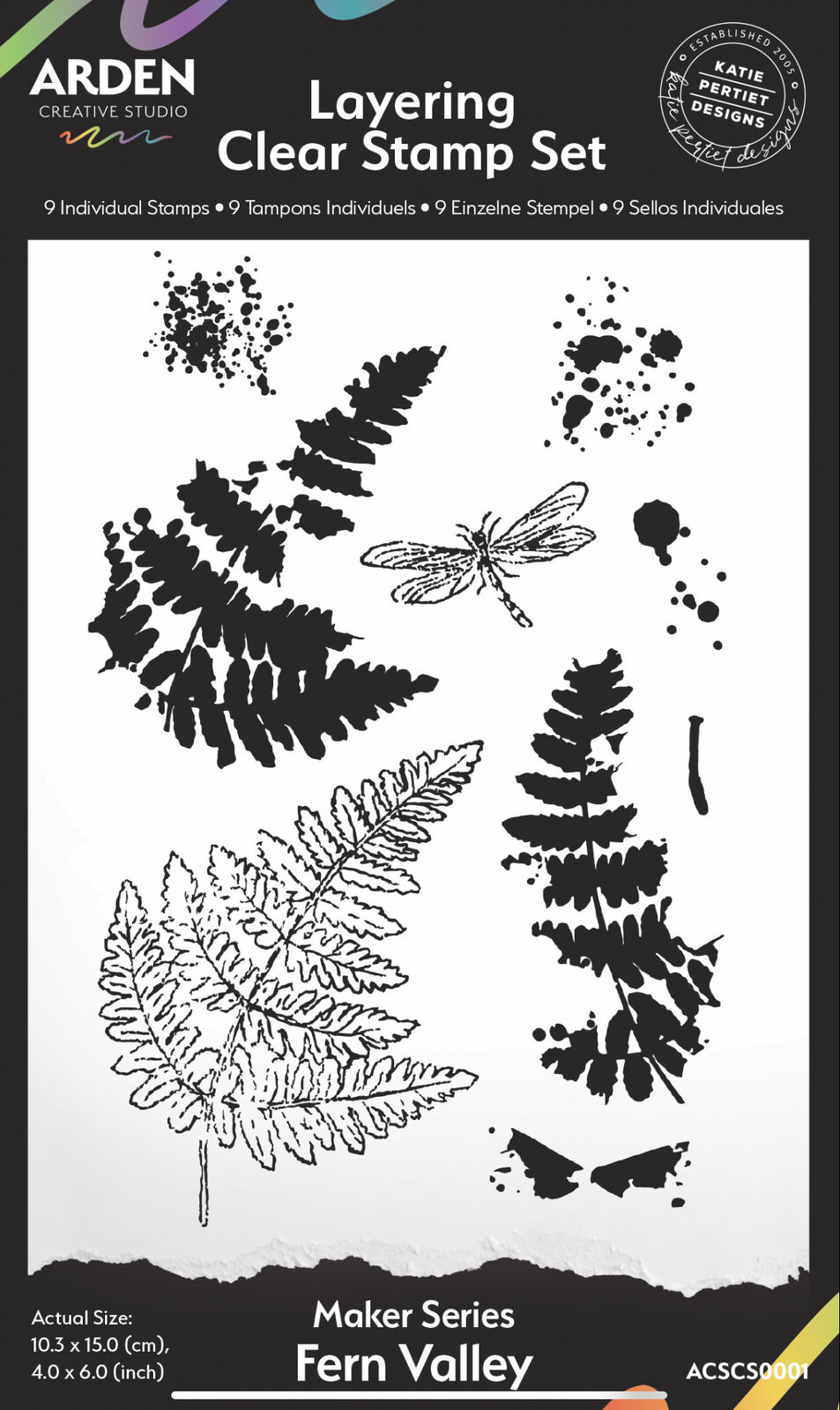 Arden Creative Clear Stamp Set - Hidden Creek - Fern Valley
