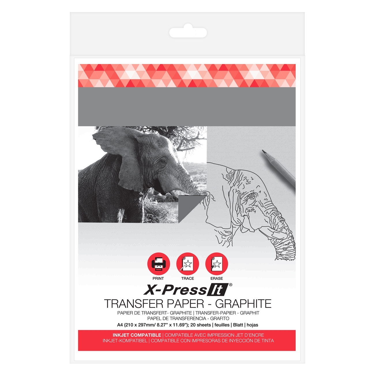XPress It Transfer Paper Graphite A4 20pk