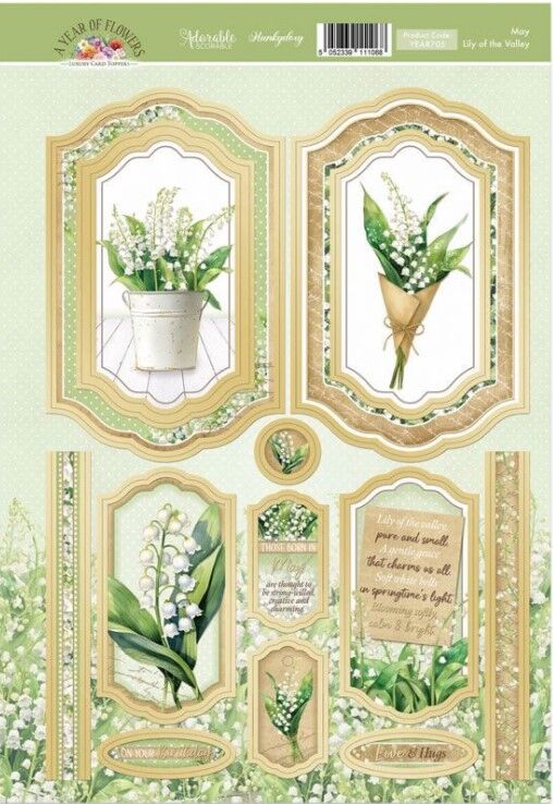 Hunkydory May - Lily of the Valley Luxury Topper Sheet