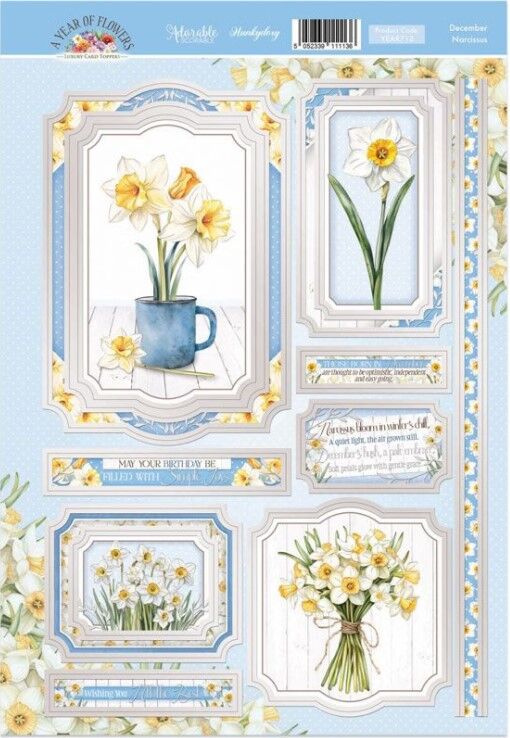 Hunkydory December - Narcissus Luxury Topper Sheet