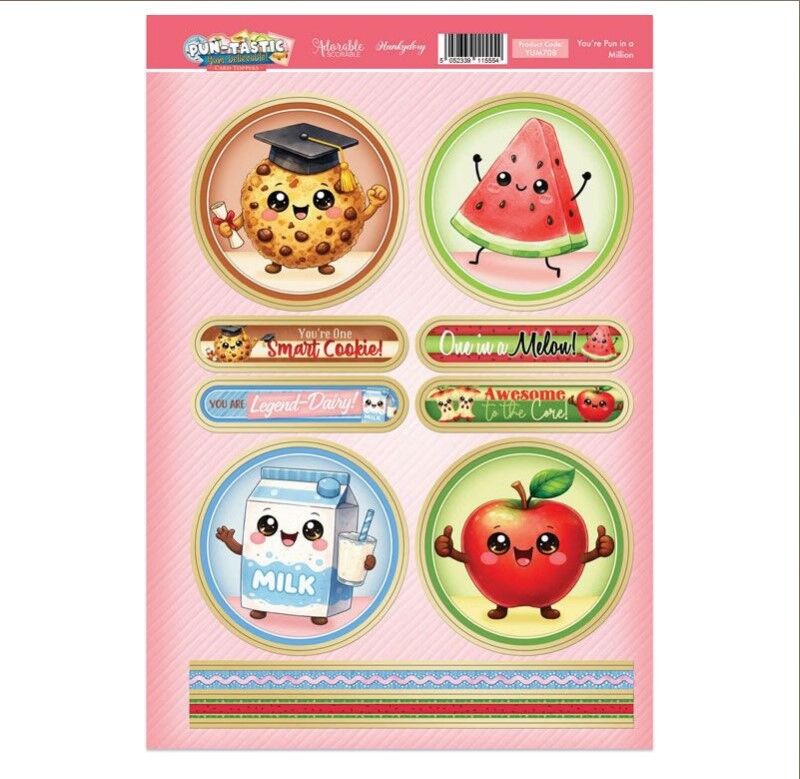 Hunkydory - Pun in a Million - Yum-believable Topper Sheet