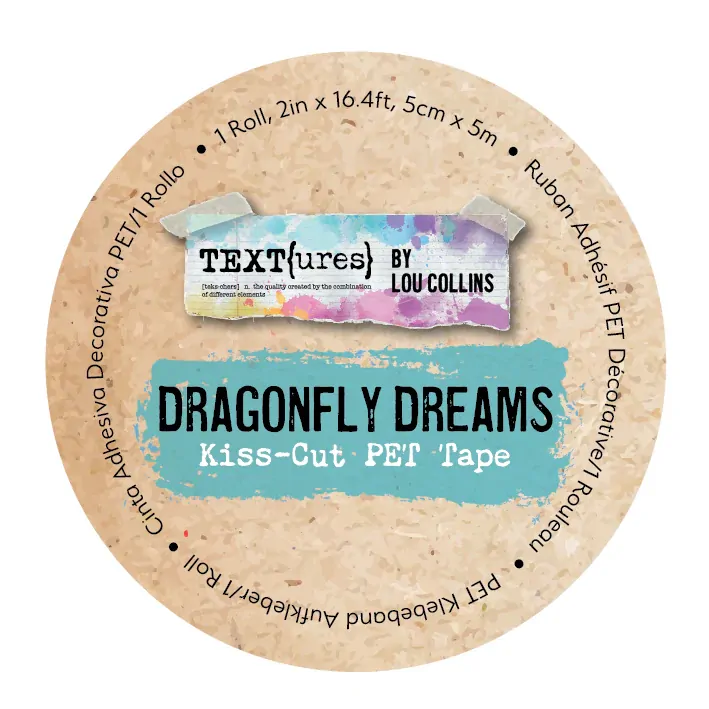 Arden Creative  - TEXT(ures) Dragonfly Dreams Kiss-Cut PET Tape