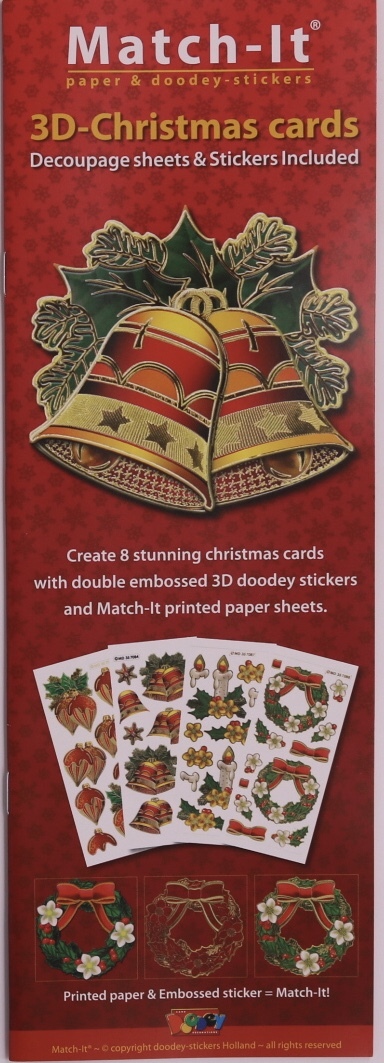 Doodey Match-It 3D Stickers + Decoupage Sheets Christmas ZV804573