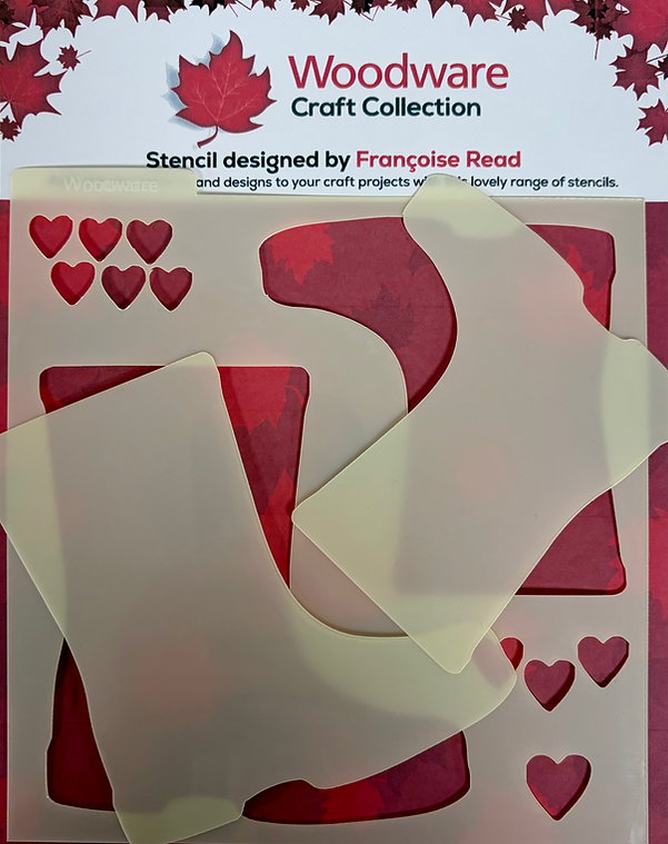 Woodware Wellies 6x6" Stencil by Françoise Read