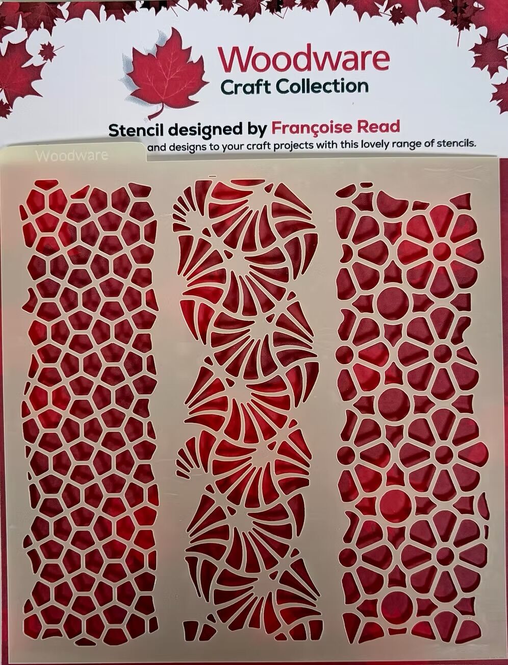 Woodware Harmony 6x6" Stencil by Françoise Read