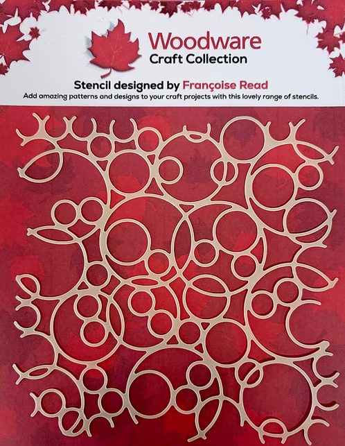 Woodware Bubble Mesh 6x6" Stencil By Françoise Read