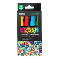 Kent Urban Paint Marker Set - Classic - Pack of 4