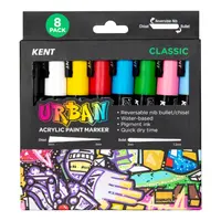 Kent Urban Paint Marker Set - Classic - Pack of 8