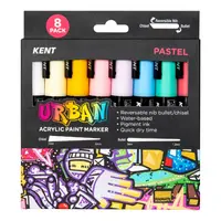 Kent Urban Paint Marker Set - Pastel - Pack of 8