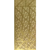 Starform Sticker Sheet 4 x 9 Inch Corners 6 Gold